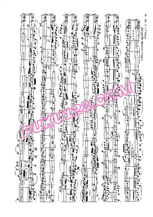 天天钢琴网-免费下载Beethoven - String Quartet No.11 in f Minor Op.95 - 4 Hands