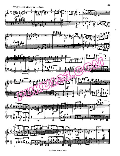 天天钢琴网-免费下载Beethoven - String Quartet No.11 in f Minor Op.95 - Solo Piano