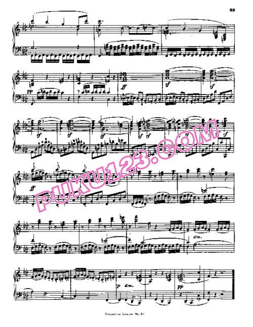 天天钢琴网-免费下载Beethoven - String Quartet No.11 in f Minor Op.95 - Solo Piano