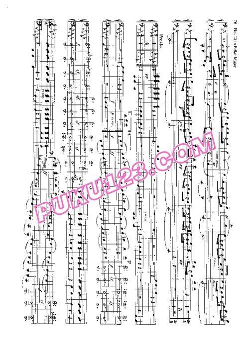 天天钢琴网-免费下载Beethoven - String Quartet No.12 in E-flat Major Op.127 - 4 Hands
