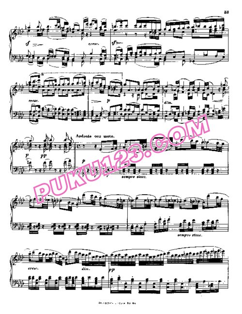 天天钢琴网-免费下载Beethoven - String Quartet No.12 in E-flat Major Op.127 - Solo Piano