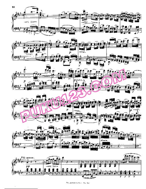 天天钢琴网-免费下载Beethoven - String Quartet No.14 in c-sharp Minor Op.131 - Solo Piano