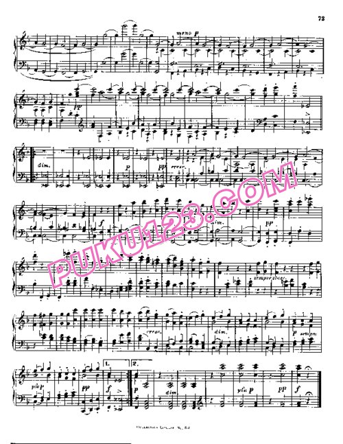 天天钢琴网-免费下载Beethoven - String Quartet No.16 in F Major Op.135 - Solo Piano