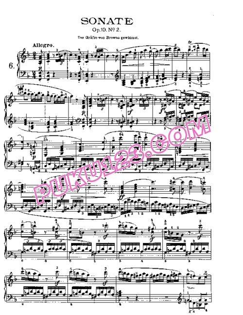 天天钢琴网-免费下载Beethoven - Piano Sonata in F-dur Op[1].10-2