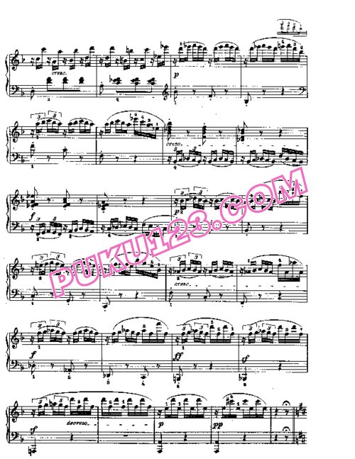 天天钢琴网-免费下载Beethoven - Piano Sonata in F-dur Op[1].10-2