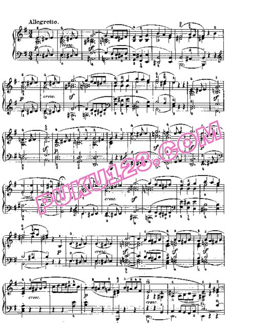 天天钢琴网-免费下载Beethoven - Piano Sonata in E-dur Op[1]. 14-1