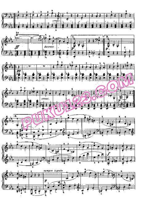 天天钢琴网-免费下载Beethoven - Piano Sonata in Es-dur Op[1]. 27-1