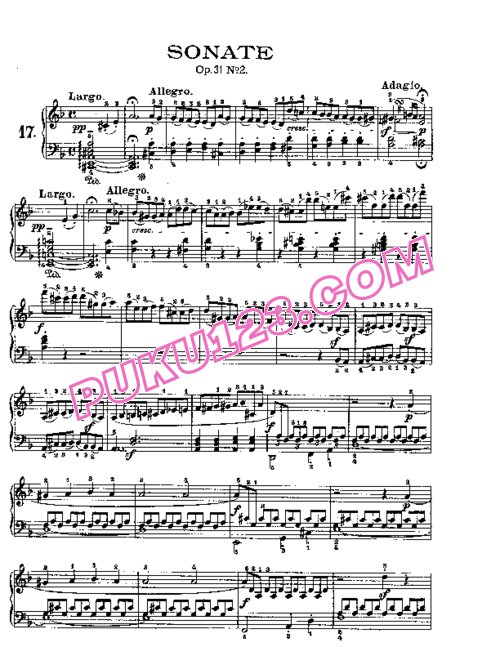 天天钢琴网-免费下载Beethoven - Piano Sonata in d-moll Op[1]. 31-2 Der Sturm