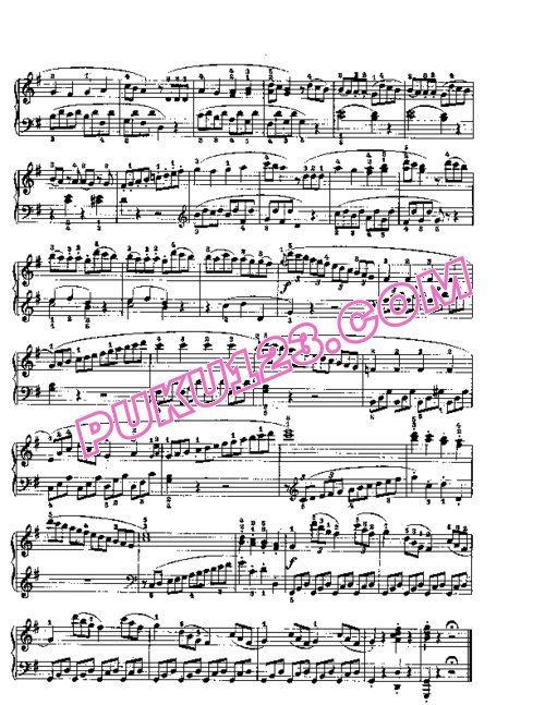天天钢琴网-免费下载Beethoven - Piano Sonata in G-dur Op[1]. 49-2