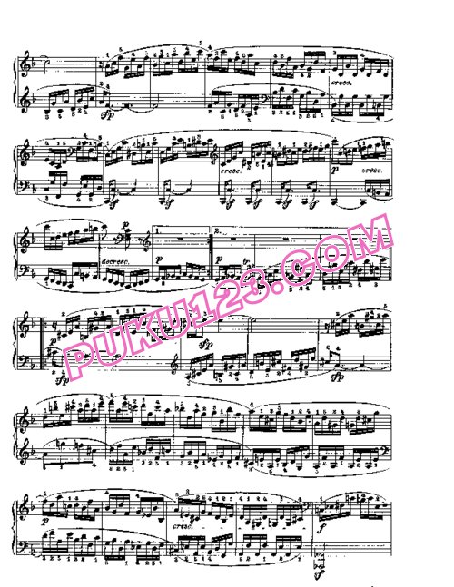 天天钢琴网-免费下载Beethoven - Piano Sonata in F-dur Op. 54