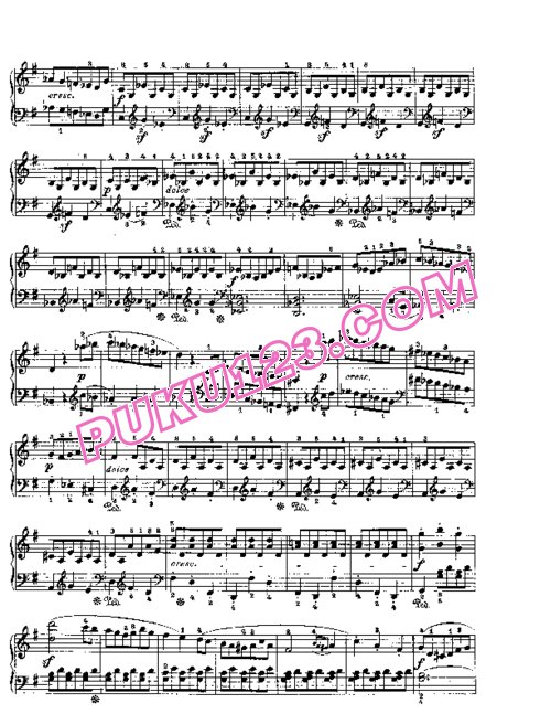 天天钢琴网-免费下载Beethoven - Piano Sonata in G-dur Op. 79
