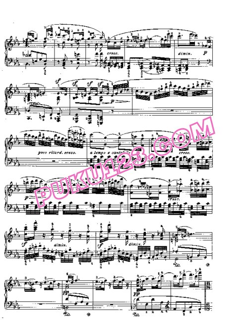 天天钢琴网-免费下载Beethoven - Piano Sonata in Es-dur Op. 81a Les Adieux