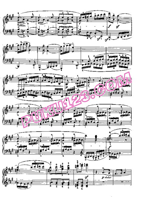 天天钢琴网-免费下载Beethoven - Piano Sonata in A-dur Op. 101