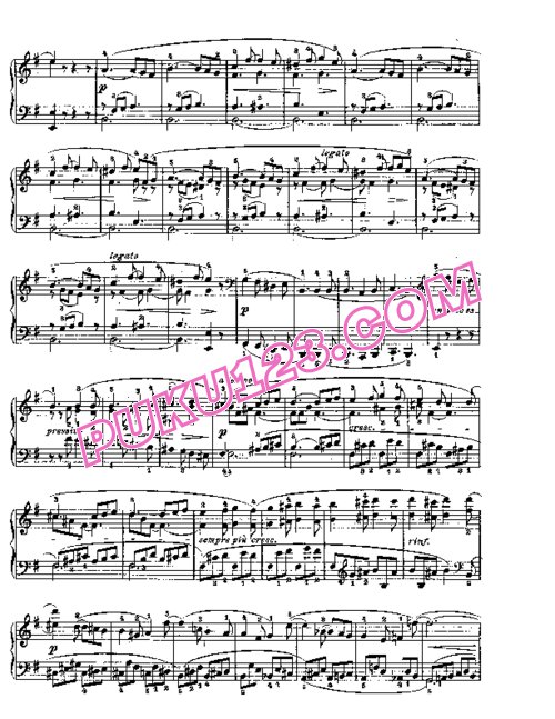 天天钢琴网-免费下载Beethoven - Piano Sonata in E-dur Op. 109