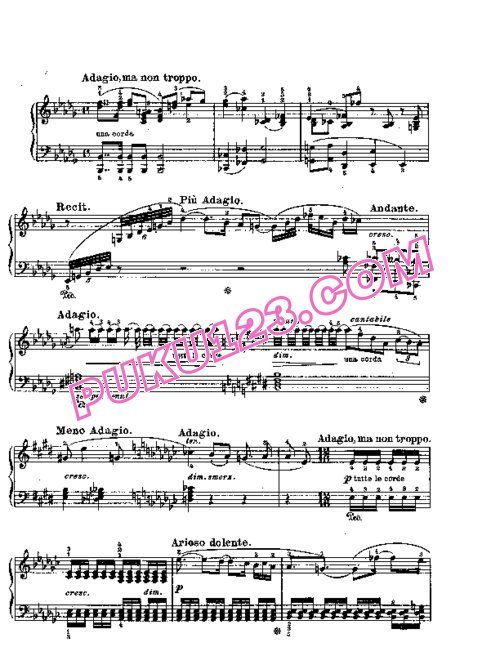 天天钢琴网-免费下载Beethoven - Piano Sonata in As-dur Op. 110