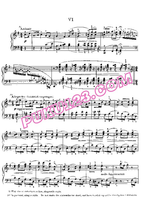 天天钢琴网-免费下载Beethoven - Bagatelles Op.119