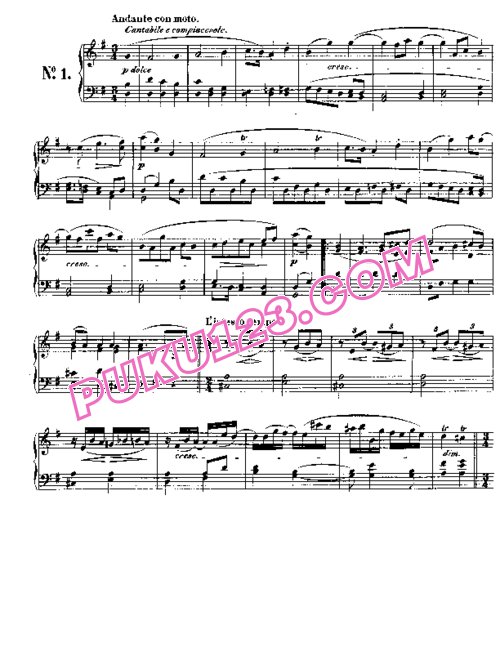 天天钢琴网-免费下载Beethoven - Bagatelles Op.126