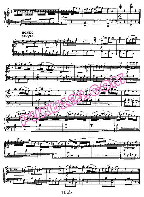 天天钢琴网-免费下载Sonatina in F, Anh 5