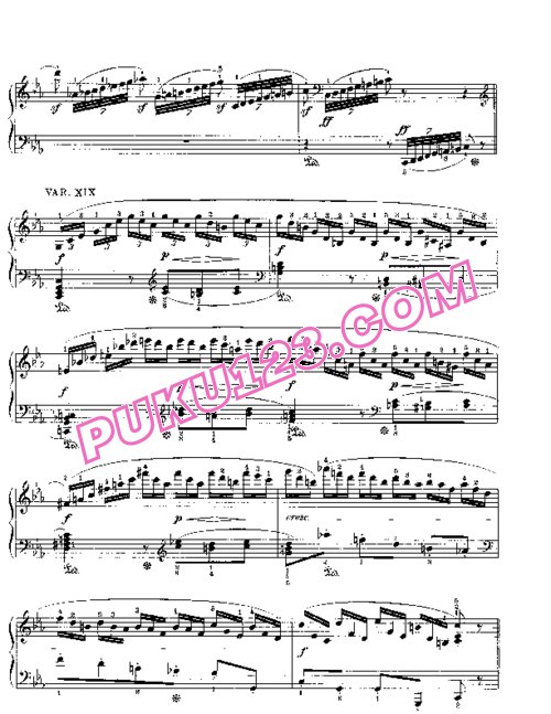 天天钢琴网-免费下载Beethoven - 32 Variations in c Minor WoO 80
