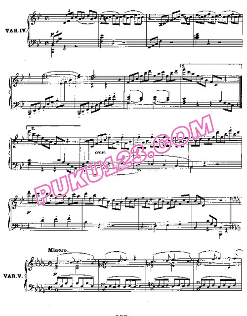 天天钢琴网-免费下载Beethoven - 10 Variations on a Duet by Salieri WoO 73