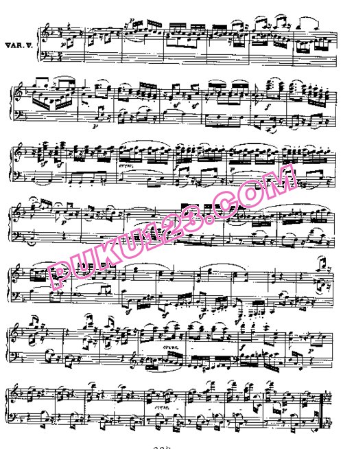 天天钢琴网-免费下载Beethoven - 7 Variations on a Quartet by Winter WoO 75