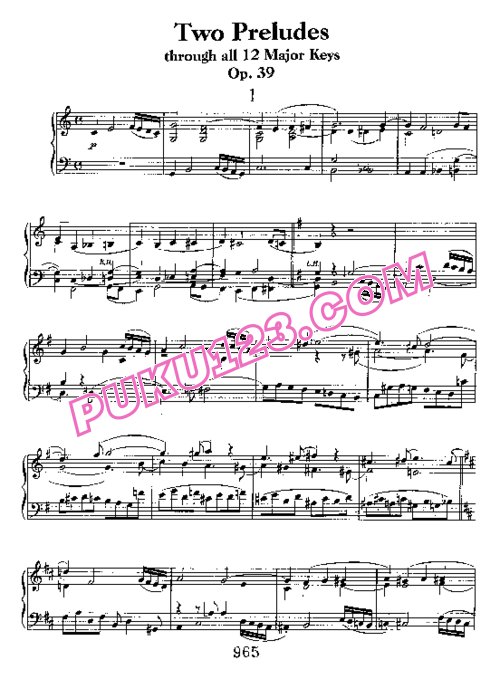 天天钢琴网-免费下载Beethoven - 2 Preludes Op.39