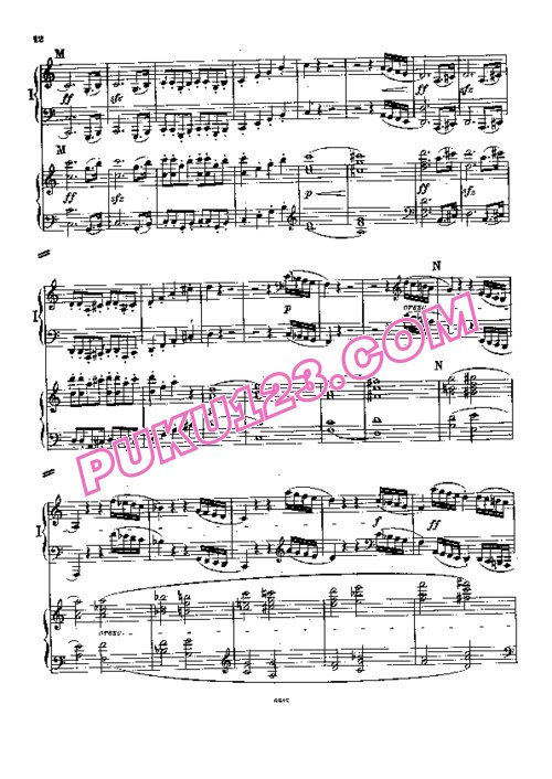 天天钢琴网-免费下载Beethoven - Singer - Symphony No.1 in C Major Op.21 - 2 Pianos
