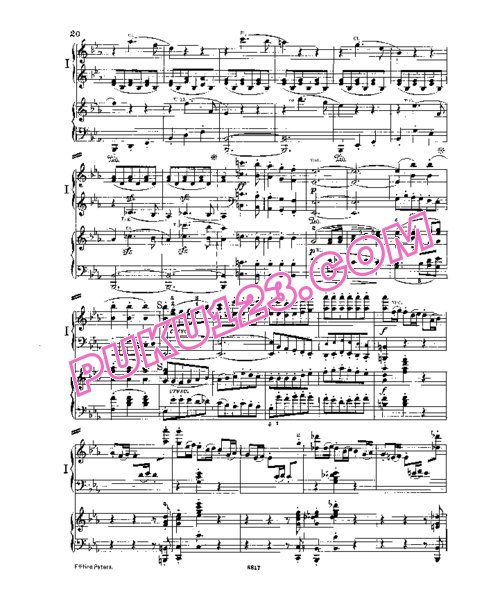 天天钢琴网-免费下载Beethoven - Singer - Symphony No.3 in E-flat Major, Eroica Op.55 - 2 Pianos