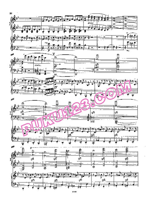 天天钢琴网-免费下载Beethoven - Symphony No.4 in B-flat Major Op.60 - 2 Pianos
