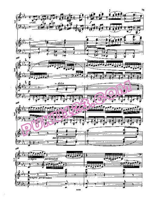 天天钢琴网-免费下载Beethoven - Symphony No.4 in B-flat Major Op.60 - 2 Pianos