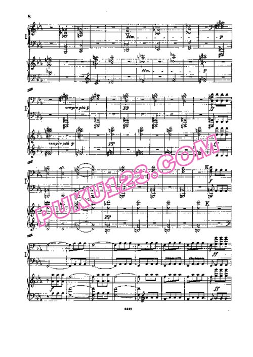 天天钢琴网-免费下载Beethoven - Symphony No.5 in c Minor Op.67 双钢琴版第1-2乐章