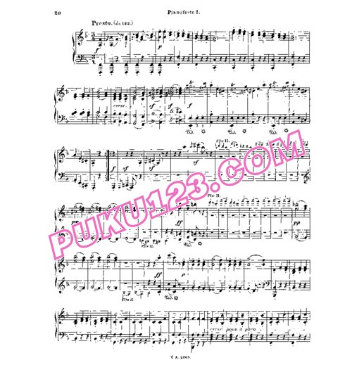天天钢琴网-免费下载Beethoven - Naumann - Symphony No.7 Op.92 - 2 Pianos