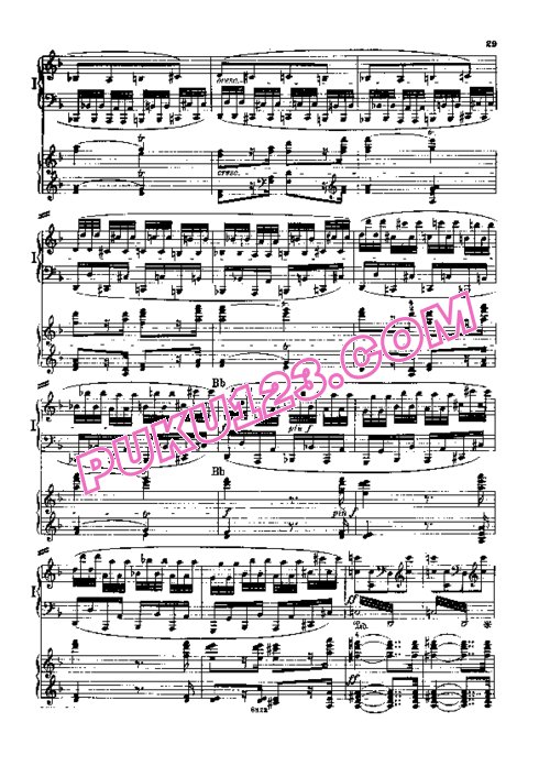 天天钢琴网-免费下载Beethoven - Symphony No.9 in d Minor Op.125 - 2 Pianos