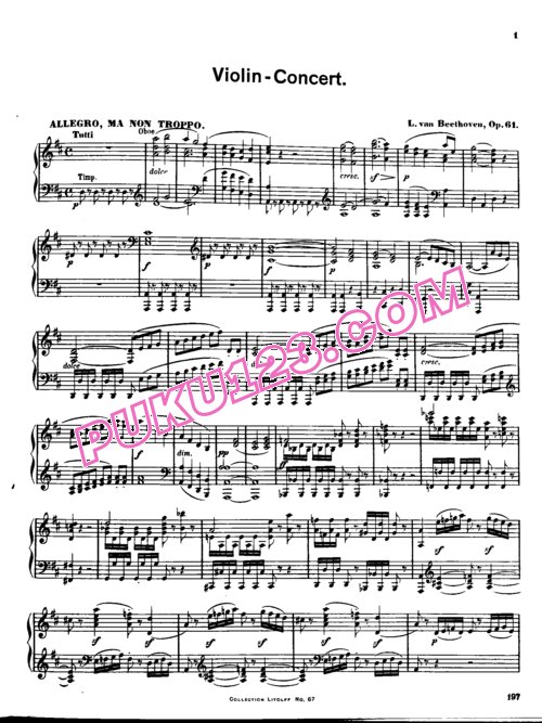 天天钢琴网-免费下载Beethoven - Winkler - Violin Concerto in D Major Op.61 - Solo Piano