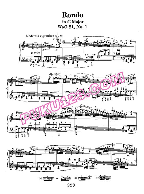 天天钢琴网-免费下载Beethoven - 2 Rondos Op.51