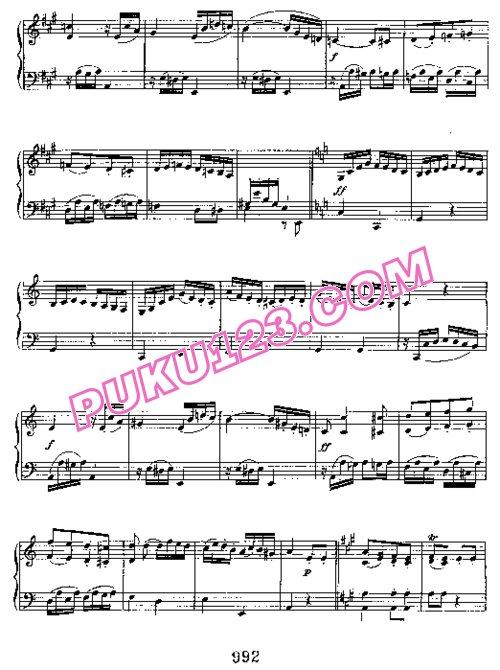 天天钢琴网-免费下载Beethoven - Rondo in A Major WoO 49