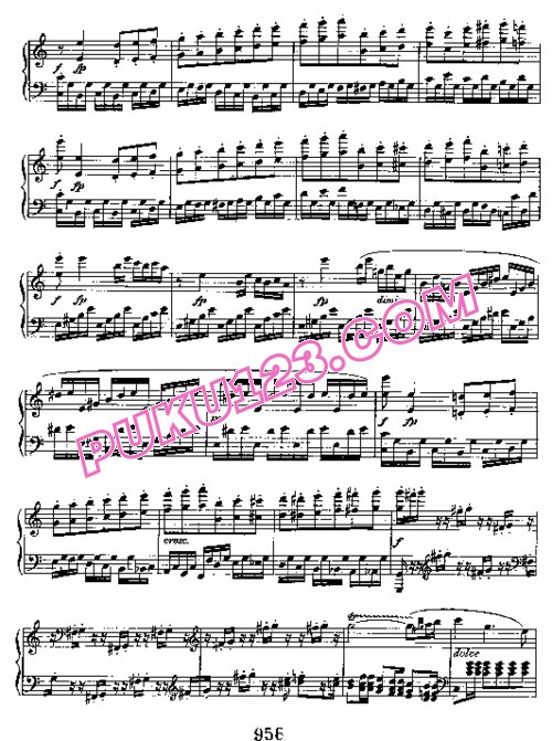 天天钢琴网-免费下载Beethoven - Polonaise in C Major Op.89
