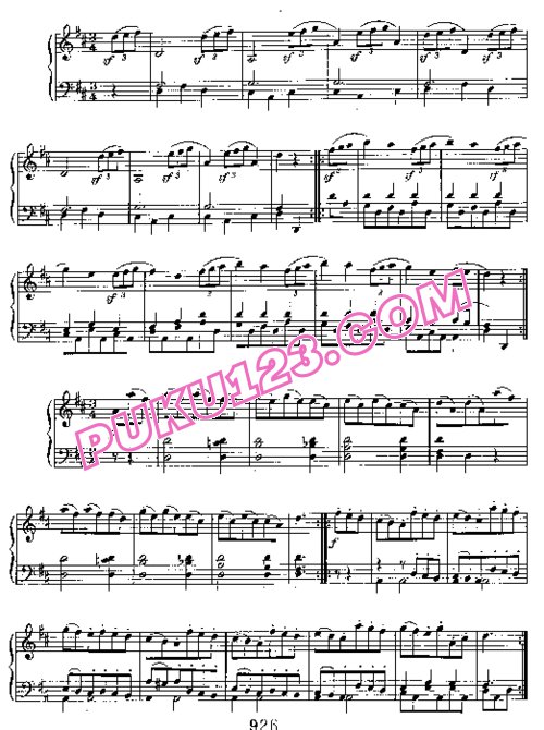 天天钢琴网-免费下载Beethoven - 6 Landler WoO 15