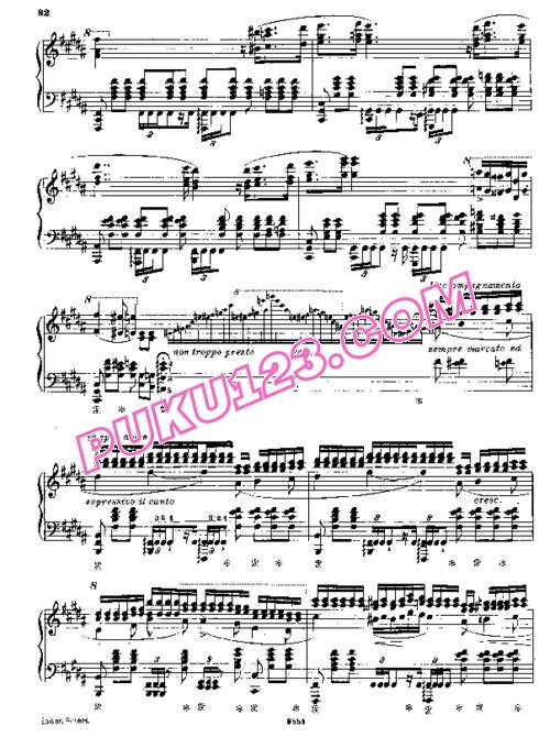 天天钢琴网-免费下载Liszt - Bellini - Réminiscence de Norma 李斯特改编