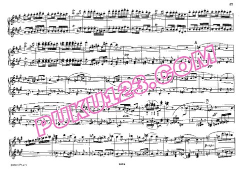 天天钢琴网-免费下载Bizet - Carmen Overture - 4 hands