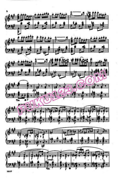 天天钢琴网-免费下载Bizet - Carmen Overture - Solo Piano 独奏版