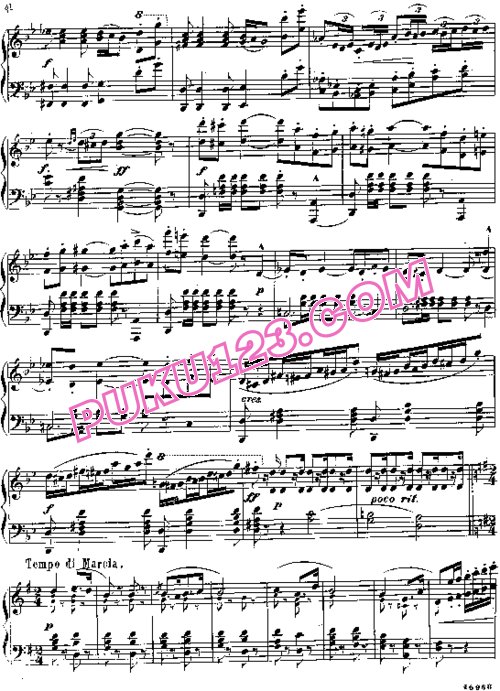 天天钢琴网-免费下载Bizet - Maylath - Carmen - Grande Marche Toreador - Maylath 改编独奏谱