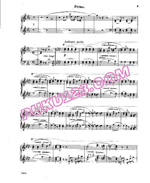 天天钢琴网-免费下载Bizet - L Arlesienne Suite No.1 - 4 Hands