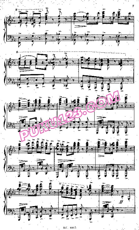 天天钢琴网-免费下载Bizet - L Arlesienne Suite No.1 - Solo Piano