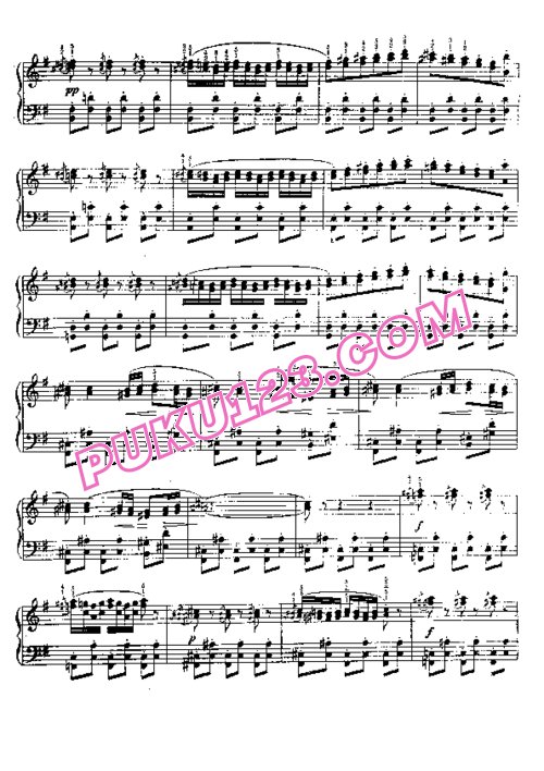 天天钢琴网-免费下载Bizet - Moszkowski - Chanson Boheme from Carmen 莫斯科夫斯基改编钢琴独奏版