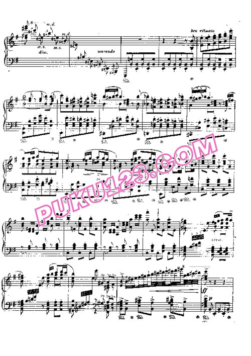天天钢琴网-免费下载Bizet - Moszkowski - Chanson Boheme from Carmen 莫斯科夫斯基改编钢琴独奏版