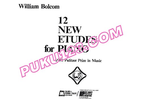 天天钢琴网-免费下载Bolcom - 12 New Etudes for Piano