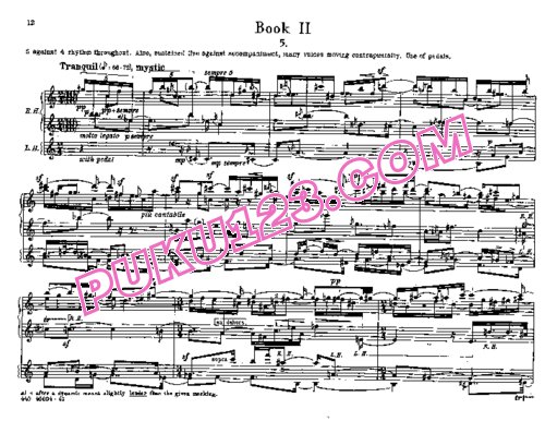 天天钢琴网-免费下载Bolcom - 12 Etudes for Piano