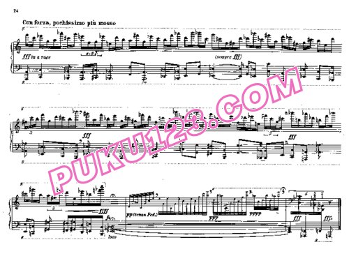天天钢琴网-免费下载Bolcom - 12 Etudes for Piano