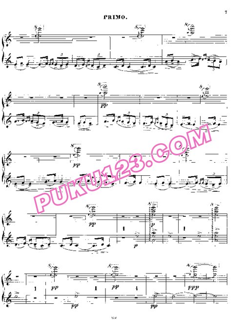 天天钢琴网-免费下载Borodin - In the Steppes of Central Asia - 4 Hands